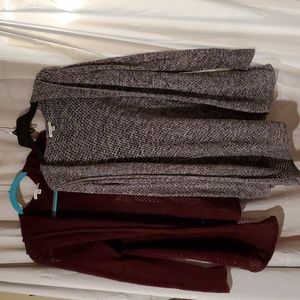 2 - AE Sweaters with Hood  1 Burgundy - 1 Blackish Gray